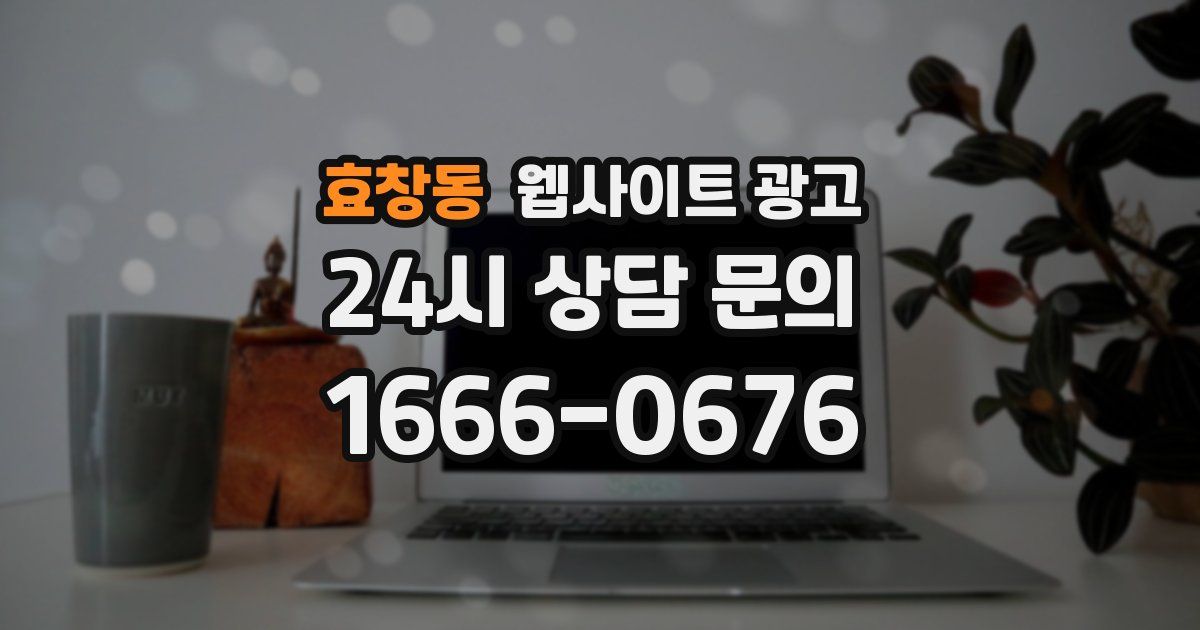 효창동 웹사이트 광고