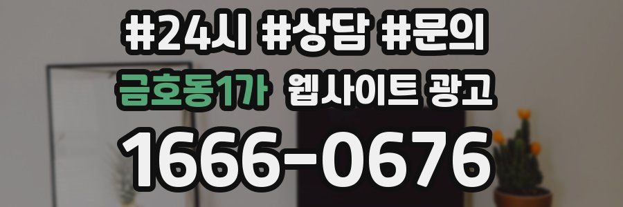 금호동1가 웹사이트 광고