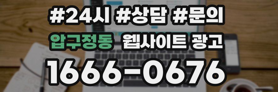 압구정동 웹사이트 광고