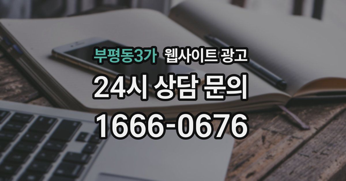 부평동3가 웹사이트 광고