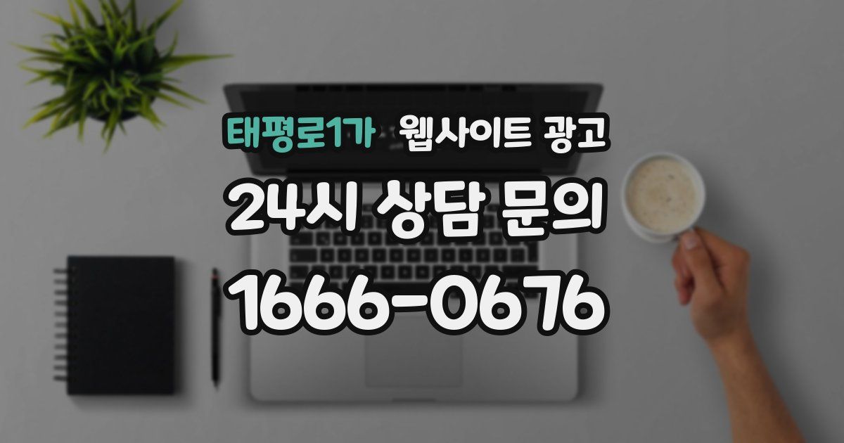 태평로1가 웹사이트 광고