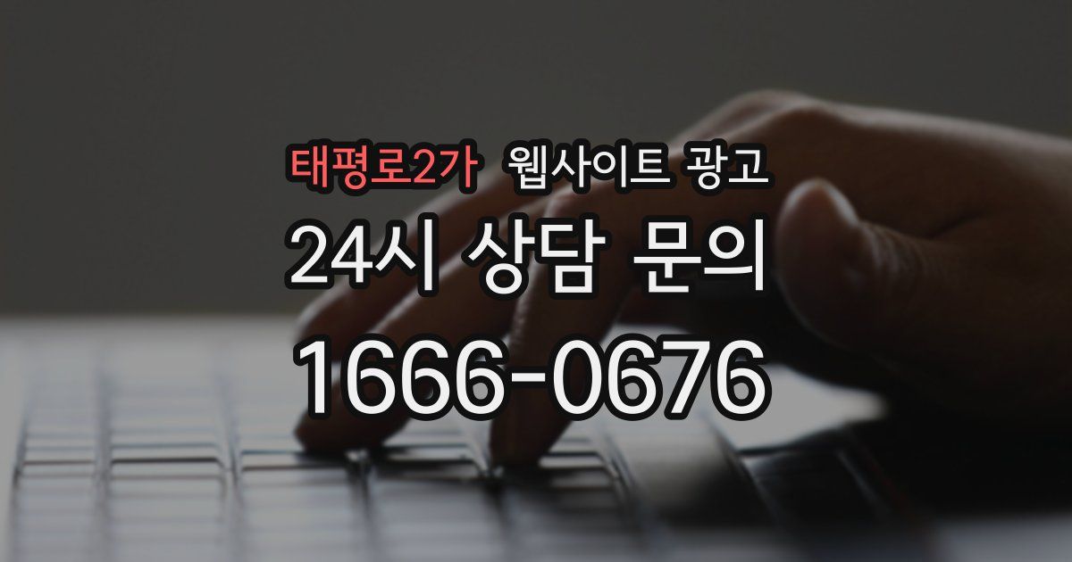 태평로2가 웹사이트 광고