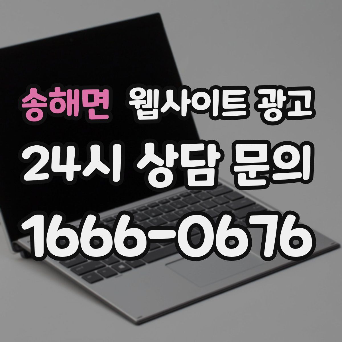 송해면 웹사이트 광고
