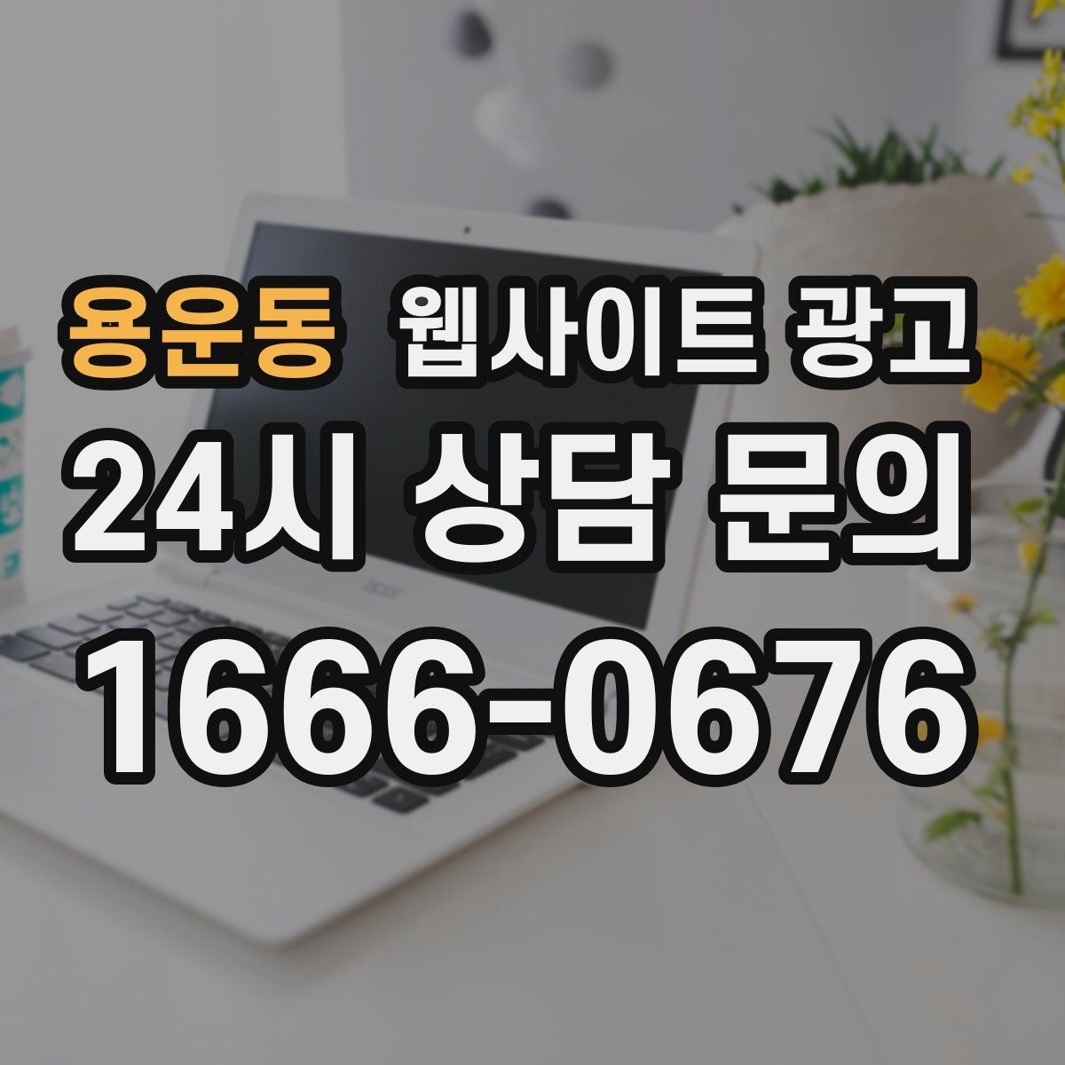 용운동 웹사이트 광고