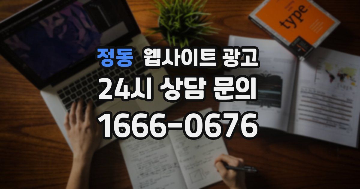 정동 웹사이트 광고