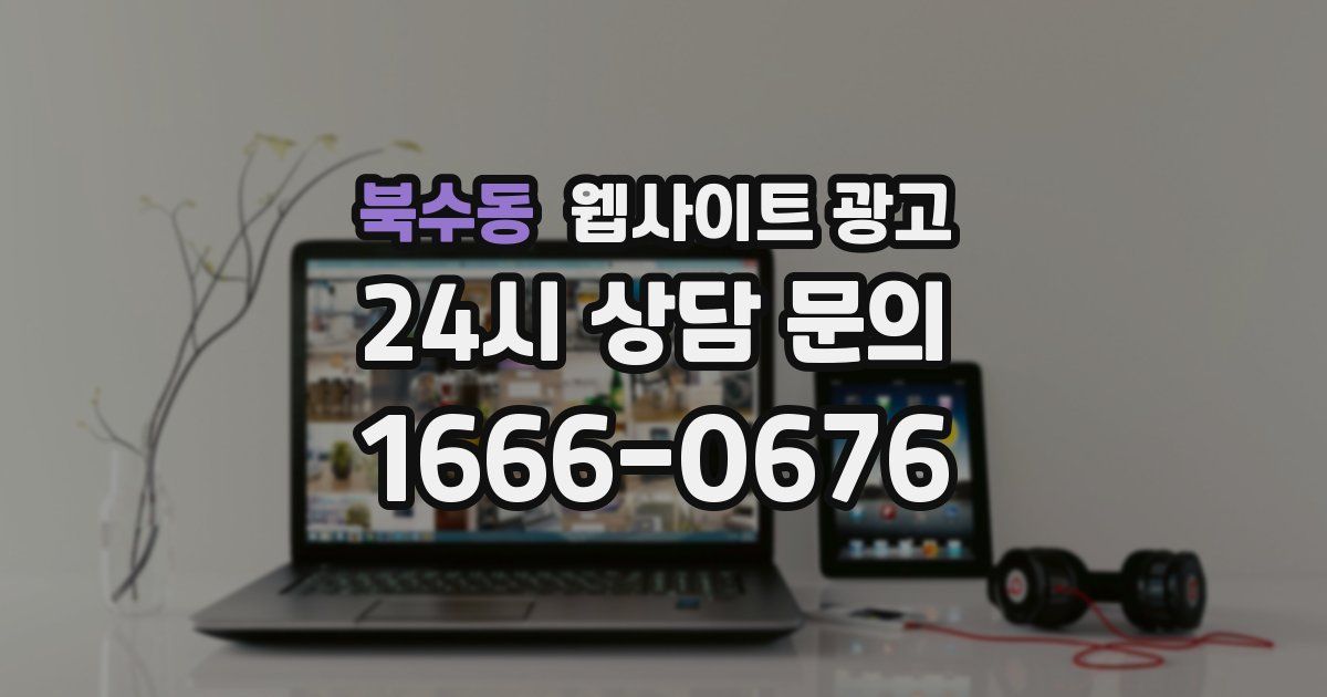 북수동 웹사이트 광고
