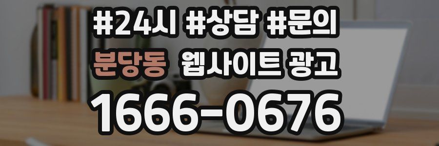 분당동 웹사이트 광고