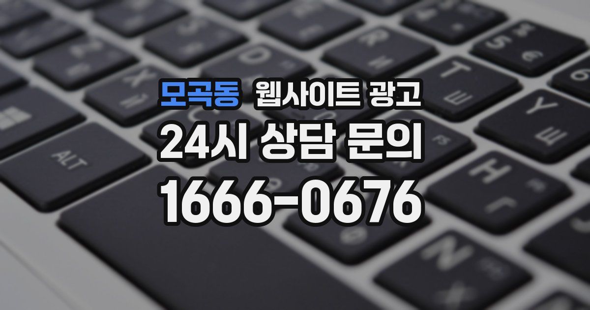 모곡동 웹사이트 광고