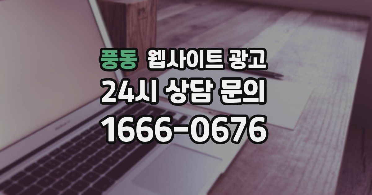 풍동 웹사이트 광고