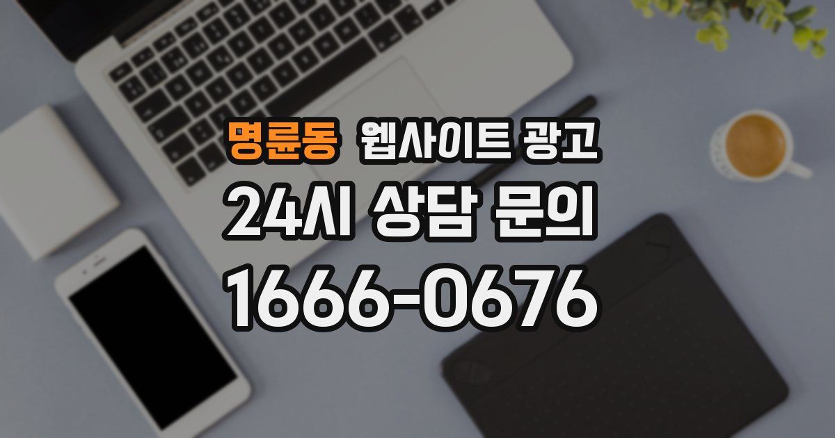 명륜동 웹사이트 광고
