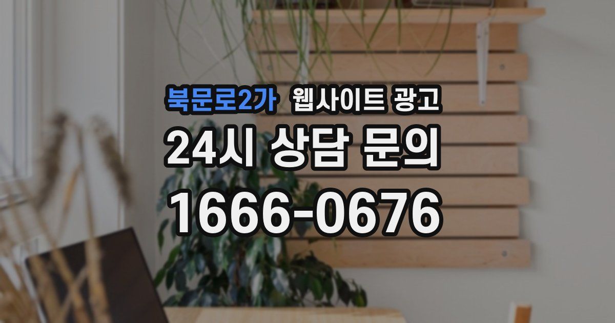 북문로2가 웹사이트 광고