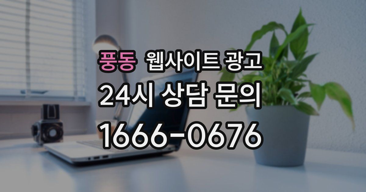 풍동 웹사이트 광고