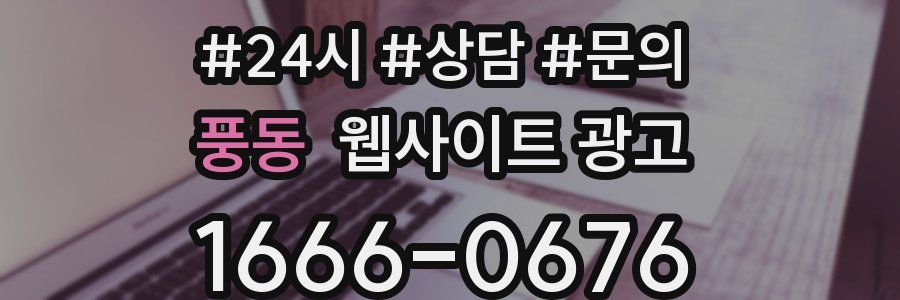 풍동 웹사이트 광고