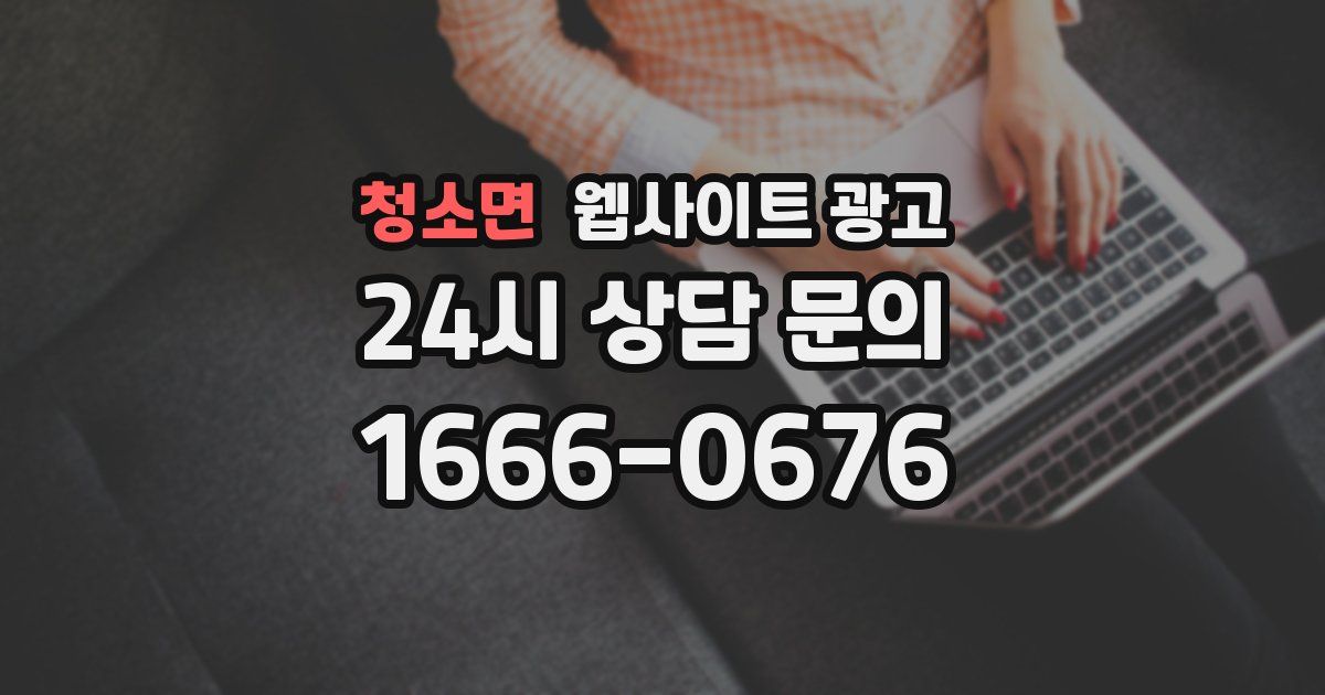 청소면 웹사이트 광고