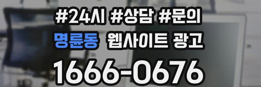 명륜동 웹사이트 광고