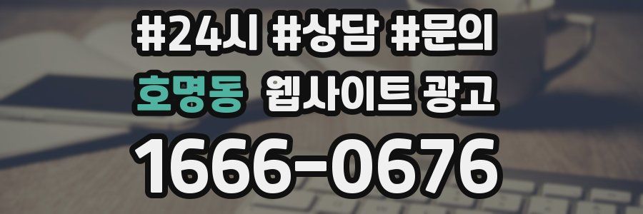 호명동 웹사이트 광고