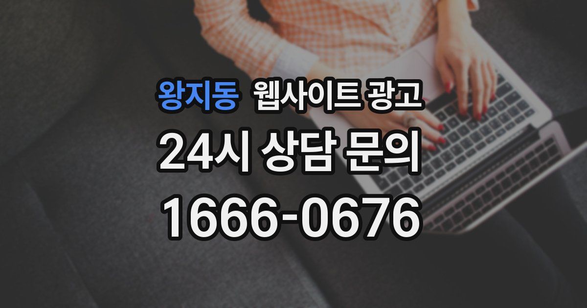 왕지동 웹사이트 광고
