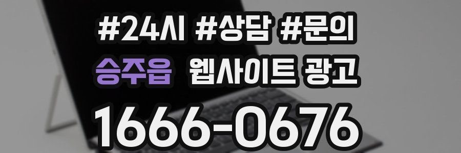 승주읍 웹사이트 광고