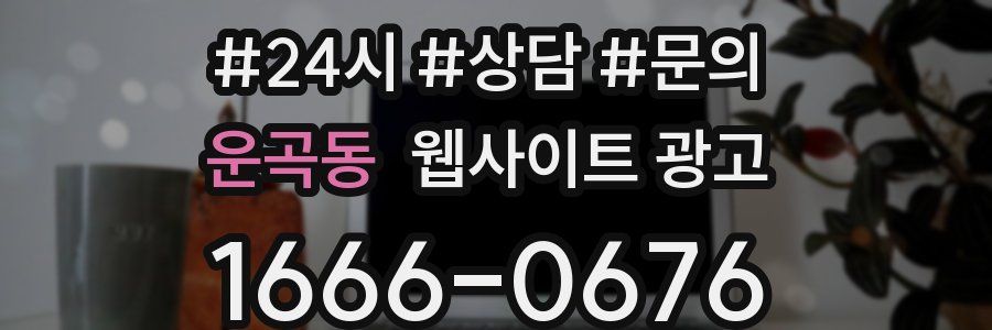 운곡동 웹사이트 광고