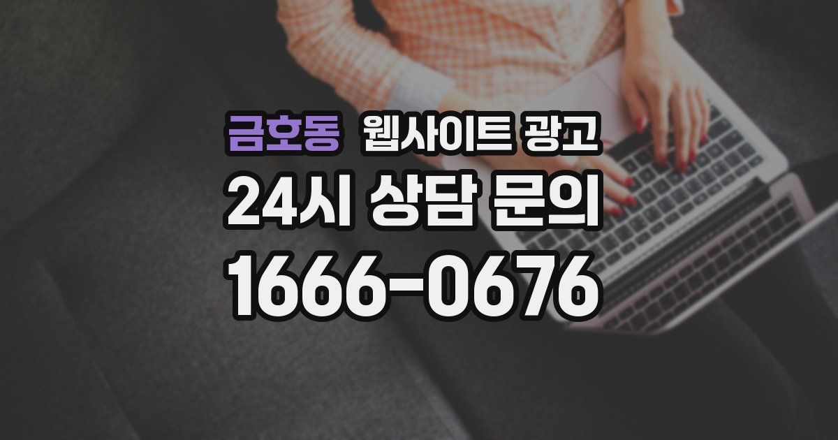금호동 웹사이트 광고