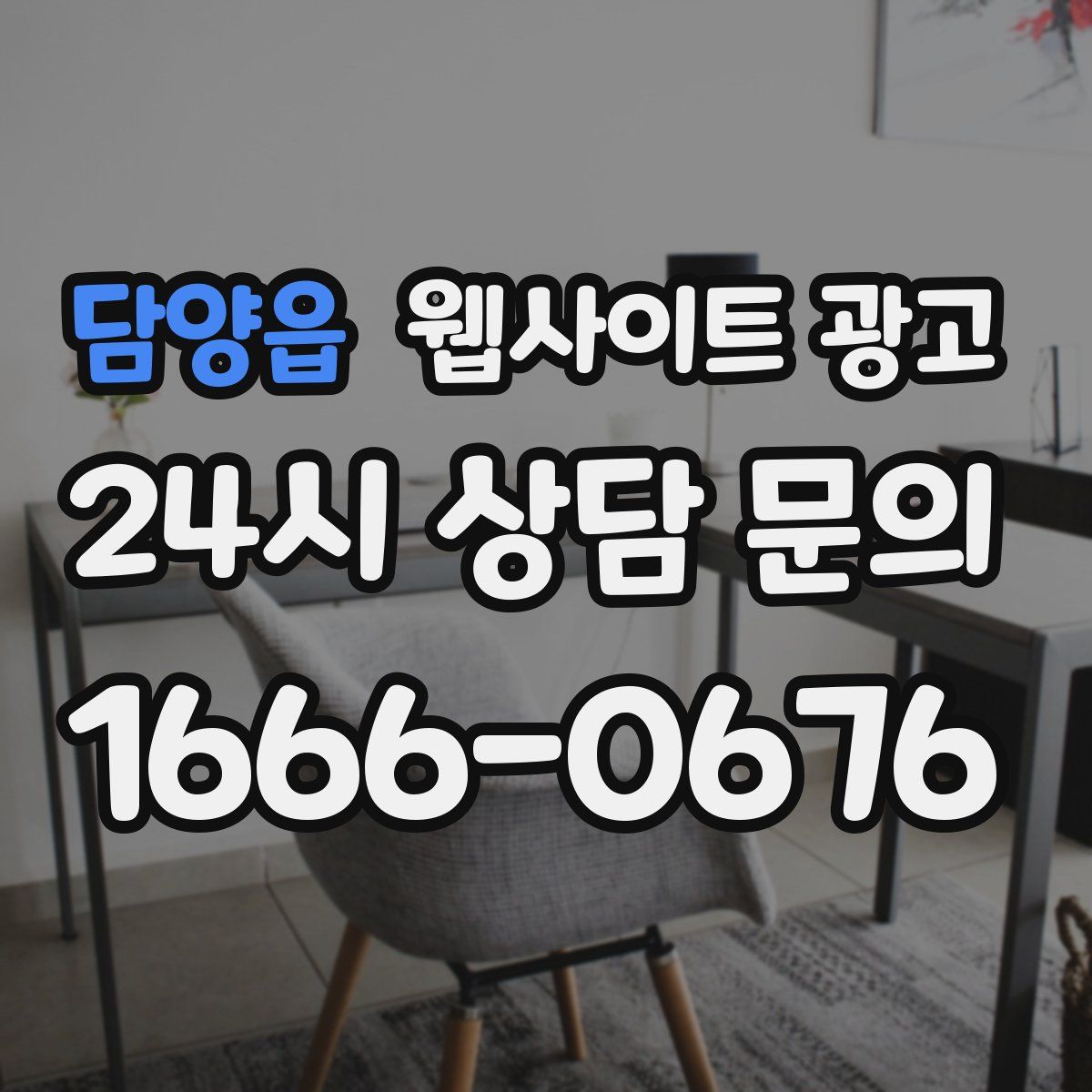 담양읍 웹사이트 광고