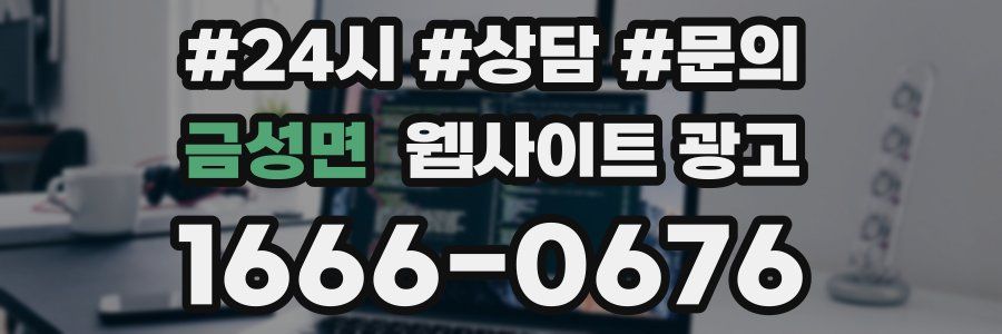 금성면 웹사이트 광고