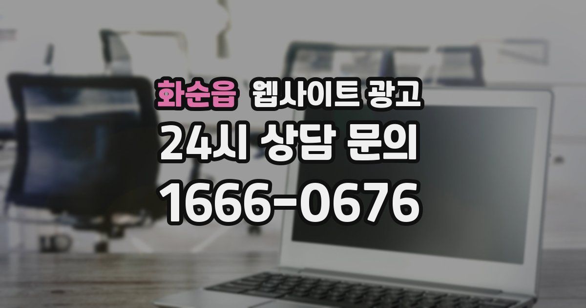 화순읍 웹사이트 광고