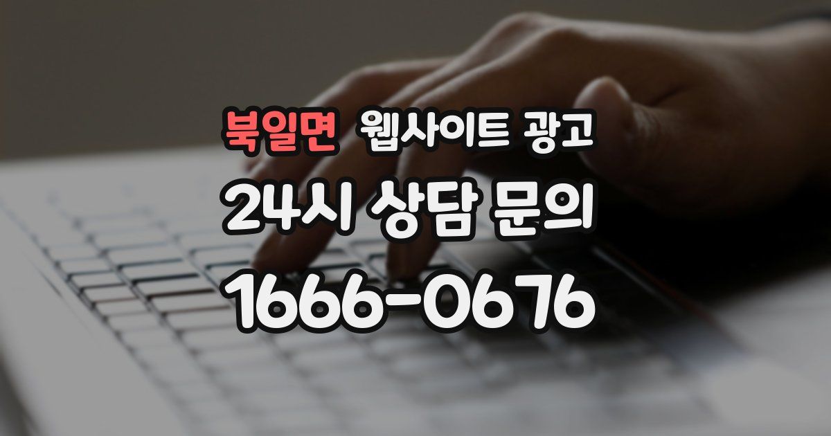 북일면 웹사이트 광고