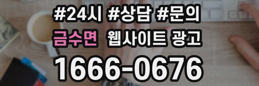 금수면 웹사이트 광고