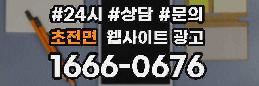 초전면 웹사이트 광고