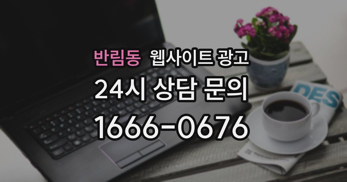 반림동 웹사이트 광고