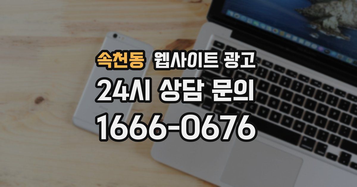 속천동 웹사이트 광고