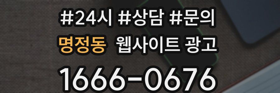 명정동 웹사이트 광고