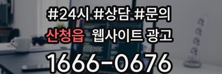 산청읍 웹사이트 광고