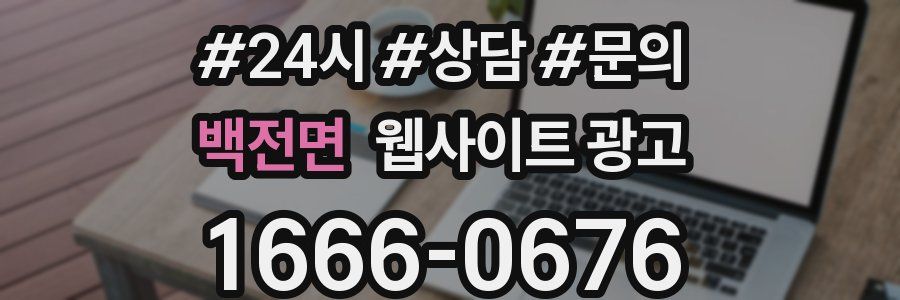 백전면 웹사이트 광고