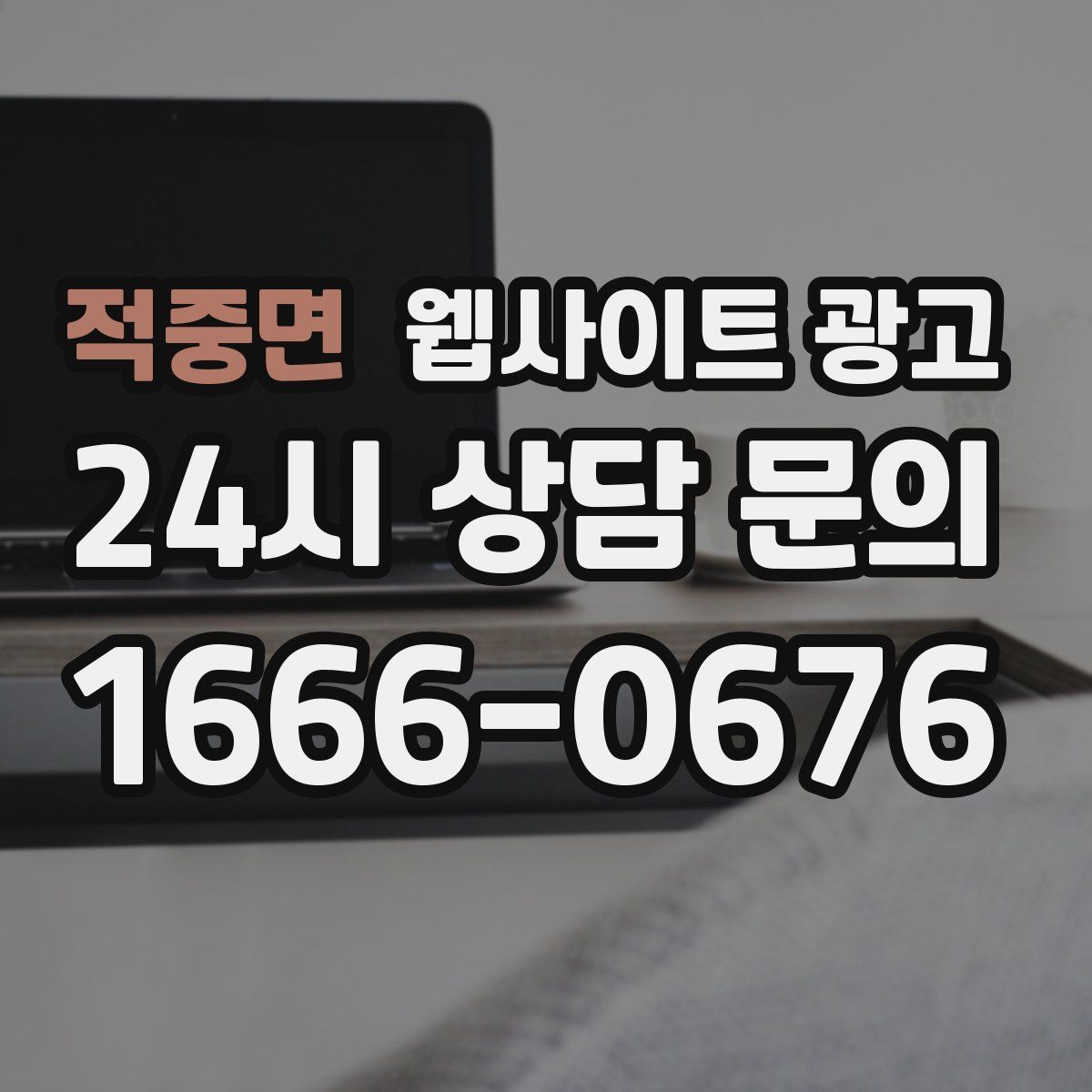 적중면 웹사이트 광고