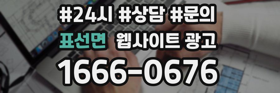 표선면 웹사이트 광고