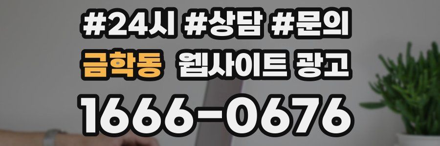 금학동 웹사이트 광고