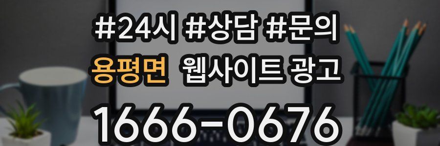 용평면 웹사이트 광고