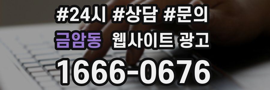 금암동 웹사이트 광고