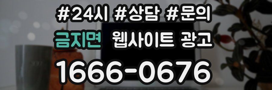 금지면 웹사이트 광고