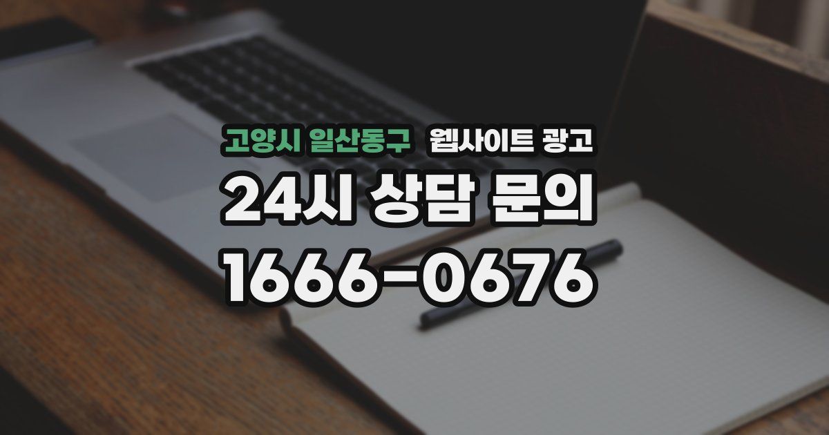 고양시 일산동구 웹사이트 광고