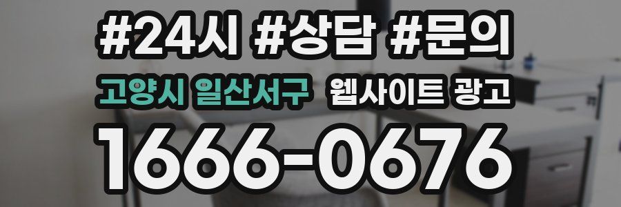 고양시 일산서구 웹사이트 광고