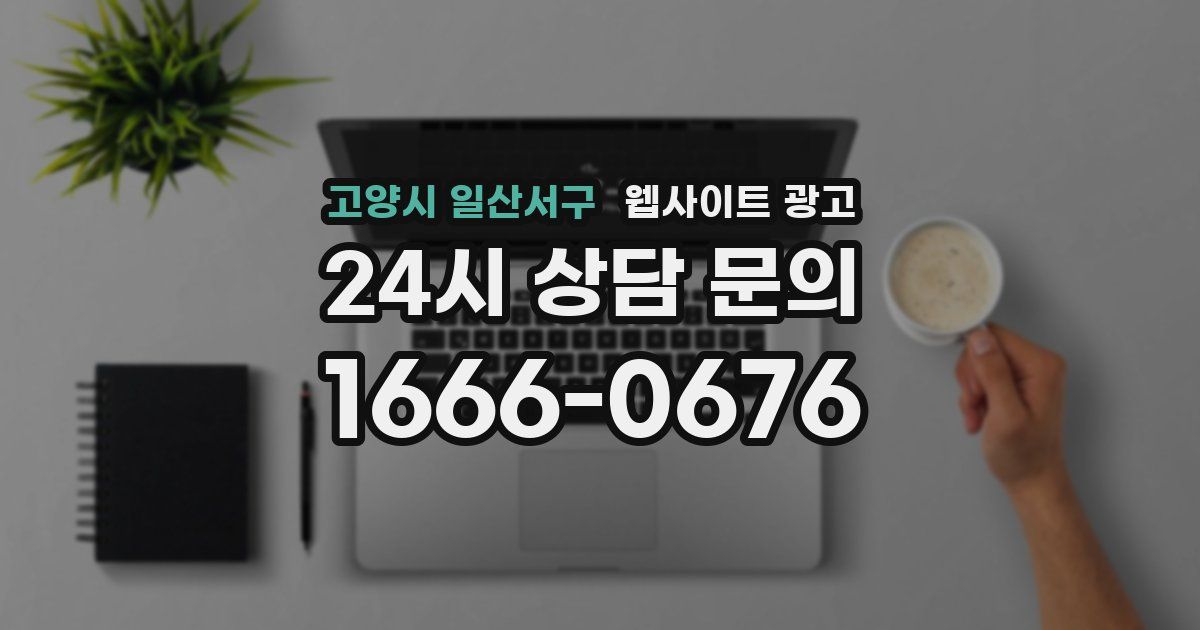 고양시 일산서구 웹사이트 광고