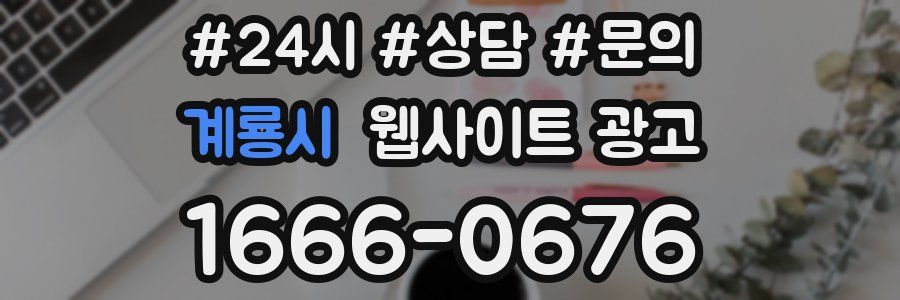 계룡시 웹사이트 광고