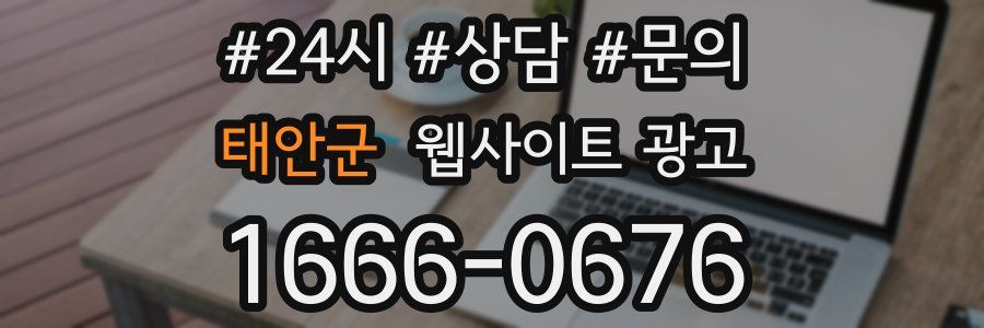 태안군 웹사이트 광고