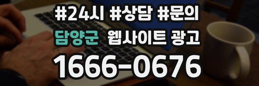 담양군 웹사이트 광고
