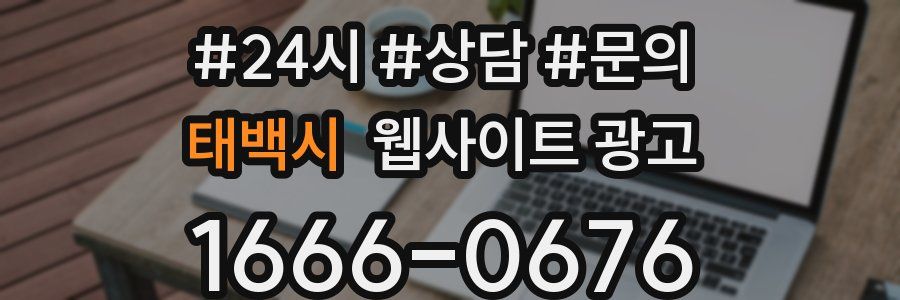태백시 웹사이트 광고