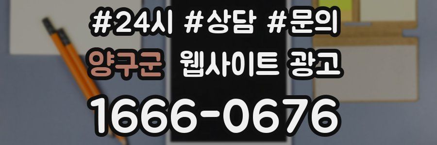 양구군 웹사이트 광고