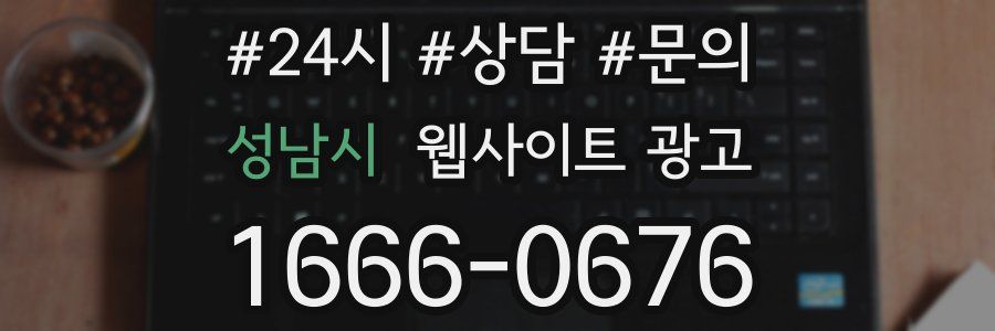 성남시 웹사이트 광고